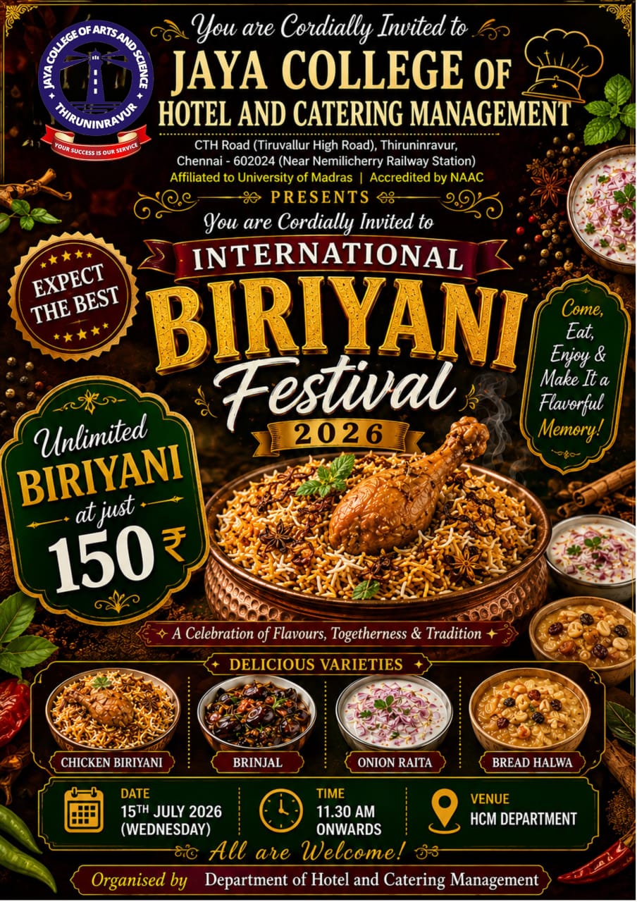 International Biriyani Festival Flyer