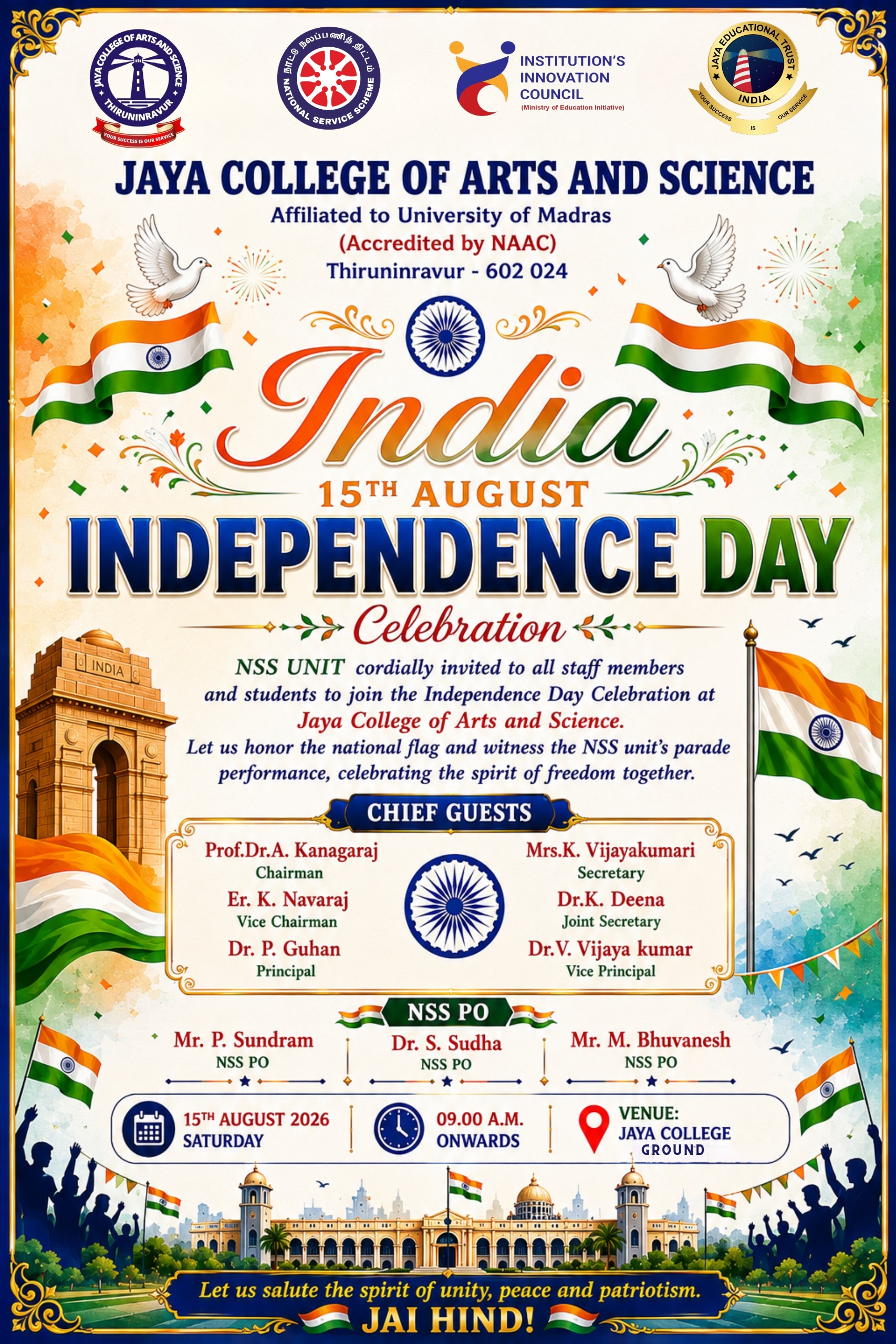 80th Independence Day Celebration Flyer