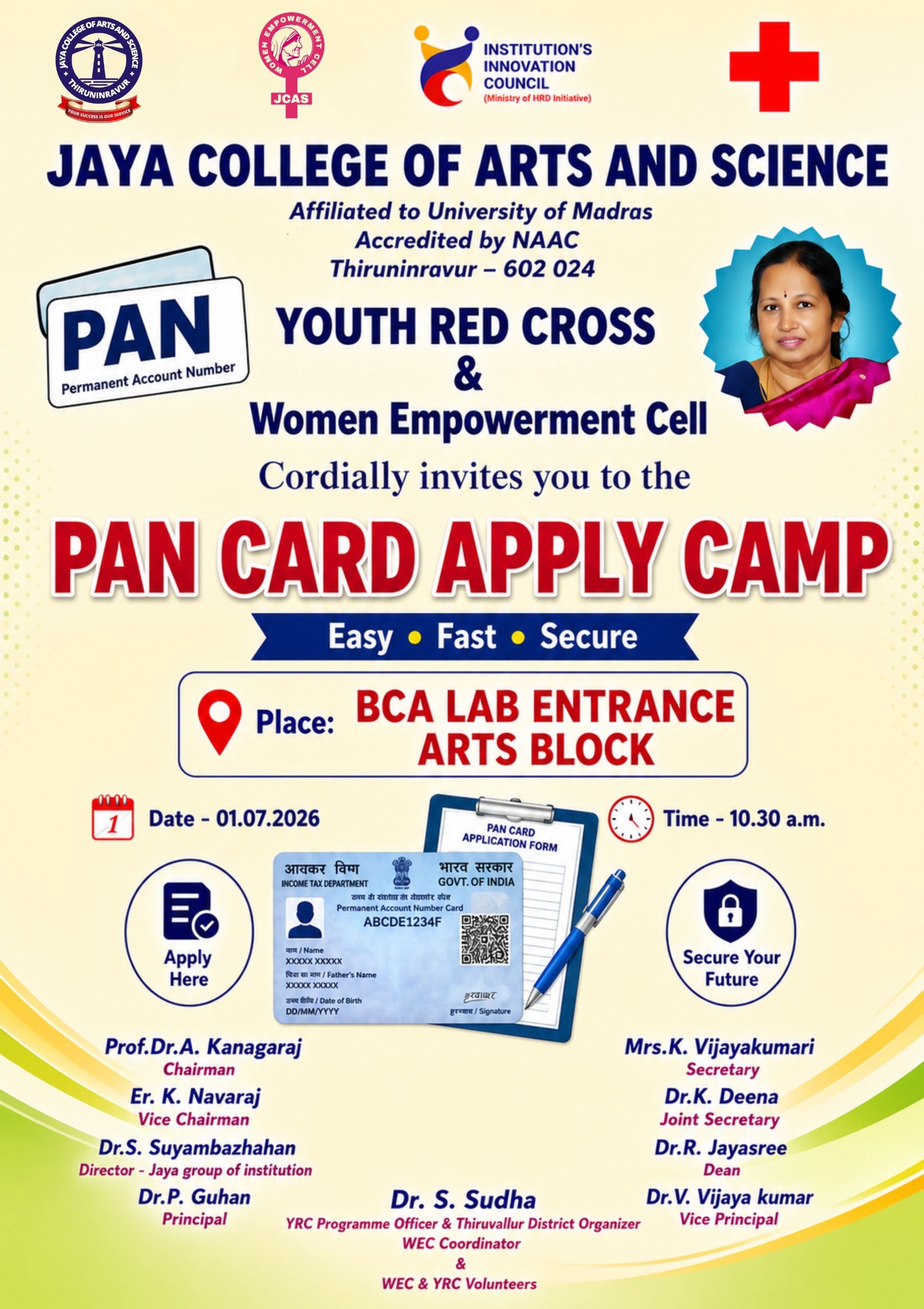 PAN Card Camp Flyer